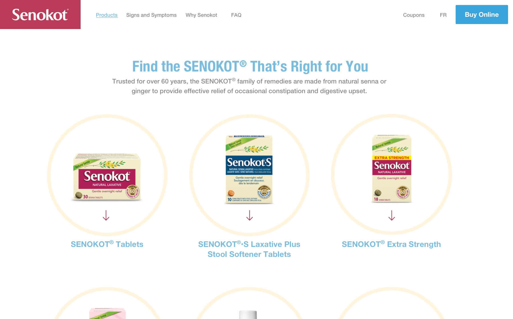 Senokot website products image one