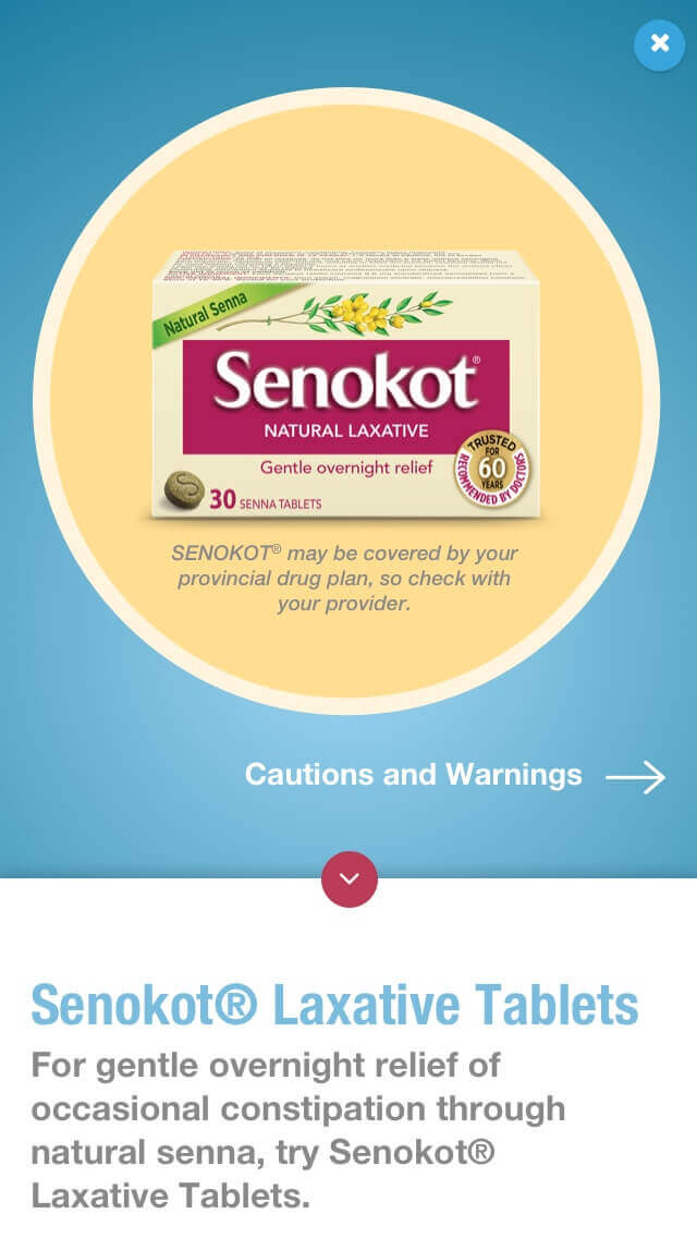 senokot website responsive products image