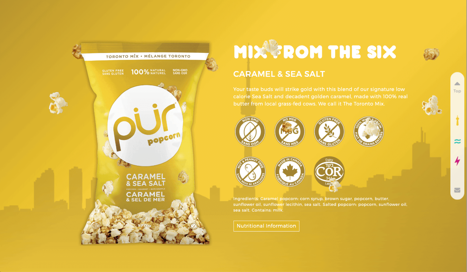 mix from the six pur popcorn