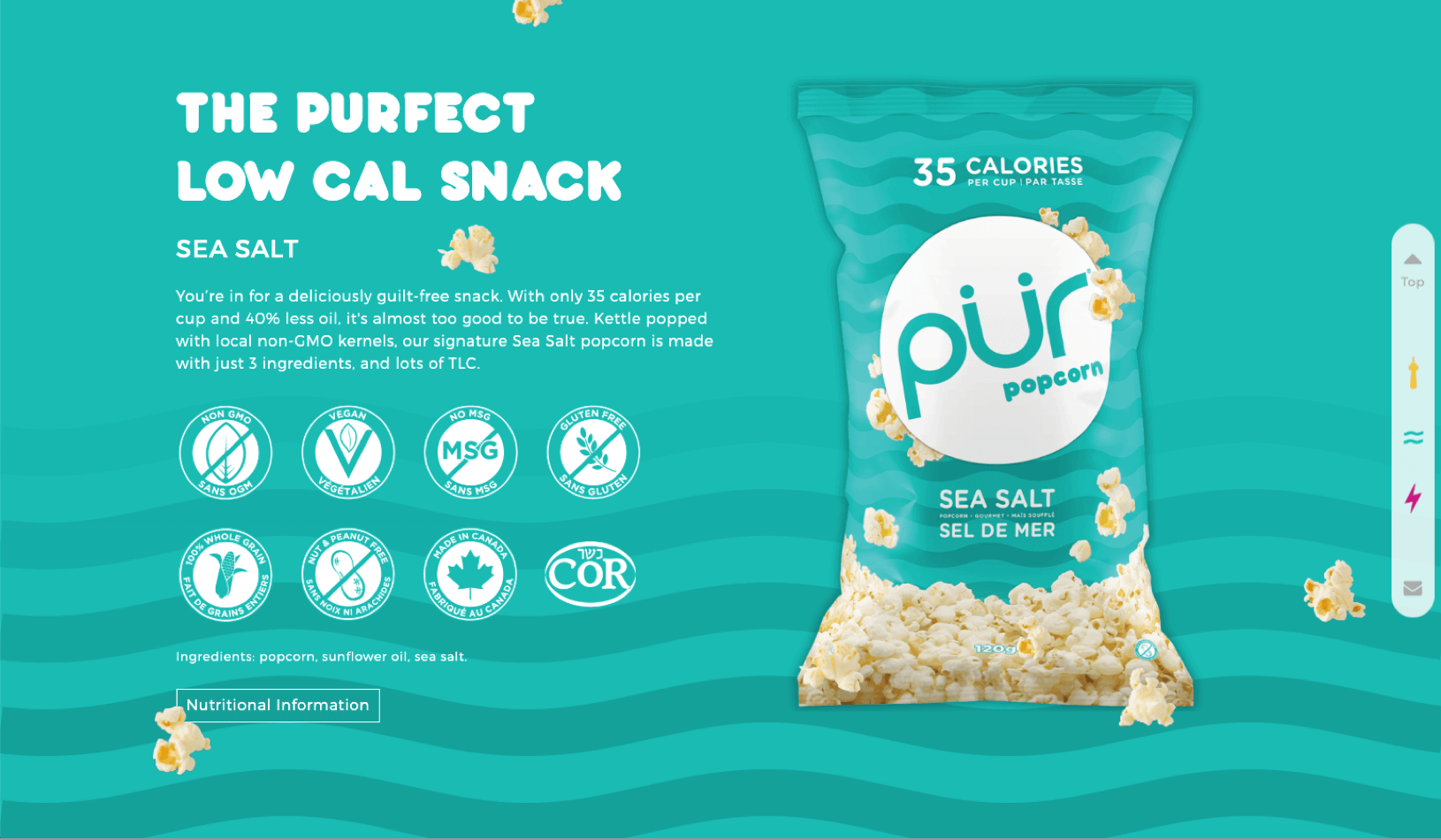 sea salt pur popcorn